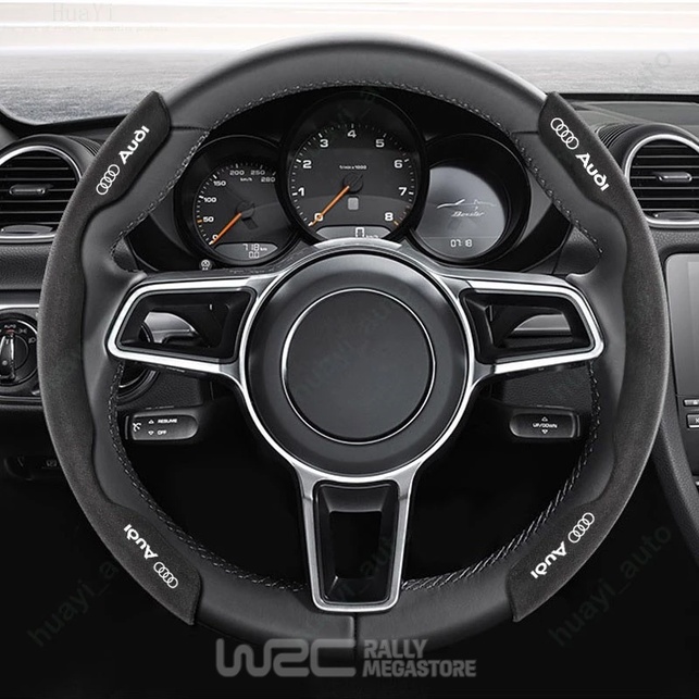 COUVRE VOLANT NOIR POUR VOITURE AUDI